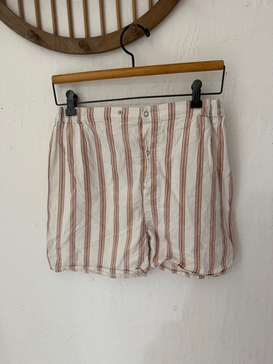 Other - Vintage Lightweight Snap Button Adjustable Waist Boxer Sleep Short Lounge